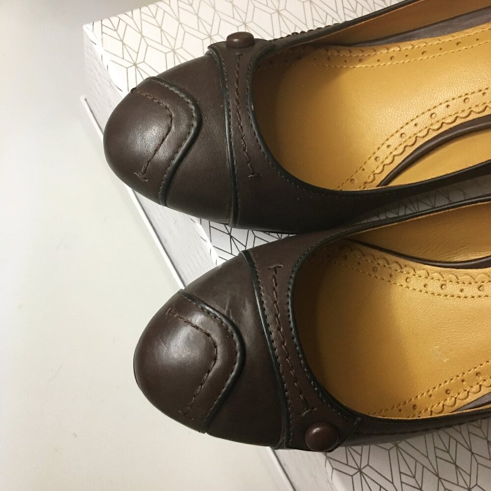 ๐๐๐๐๐๐ ๐๐๐๐๐๐๐๐ ๐ Brown Leather Classic Career Pumps ๐ NEW! - Picture 5 of 14